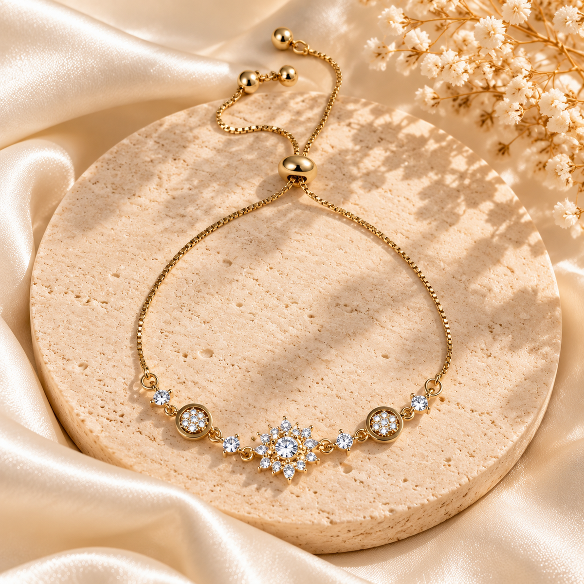 Celestial Bloom Crystal Bracelet