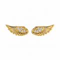 Angel Wing Rhinestone Earrings – 1 Pair