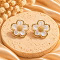 Pearl Flower Stud Earrings