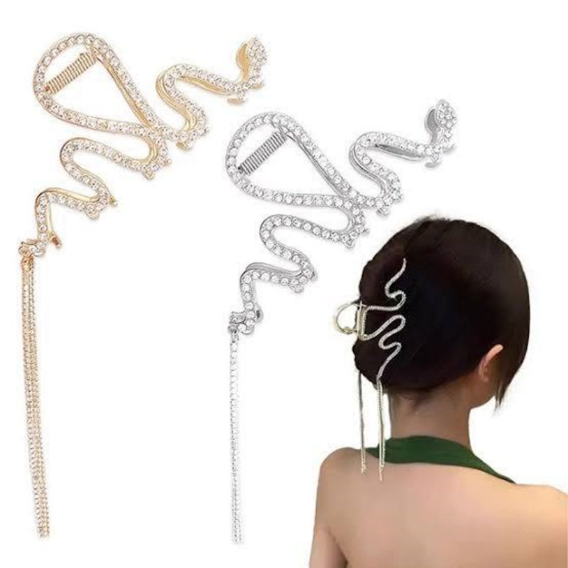 Crystal Wave Hair Clips