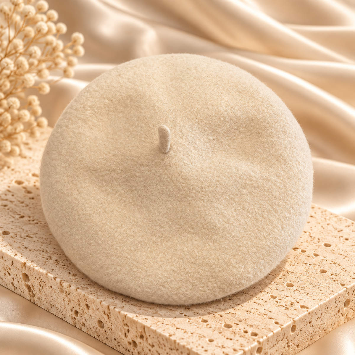 Classic Wool-Look Beret