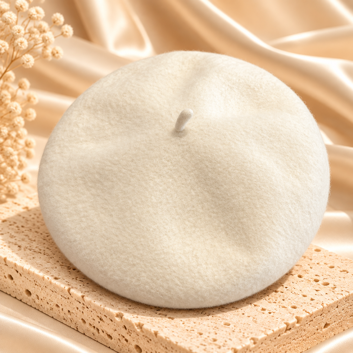 Classic Wool-Look Beret