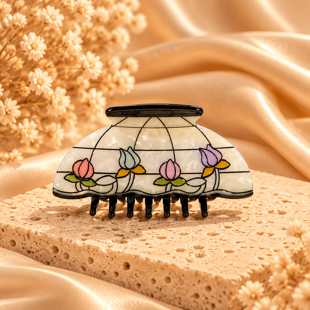 Vintage Art Claw Clips