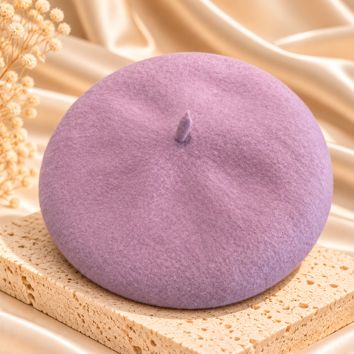 Classic Wool-Look Beret