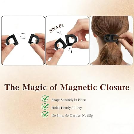 Oval Loop Hair Clips – 2-Piece Set