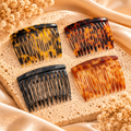 Vintage Tortoiseshell Side Comb Hair Clips – 4-Piece Set
