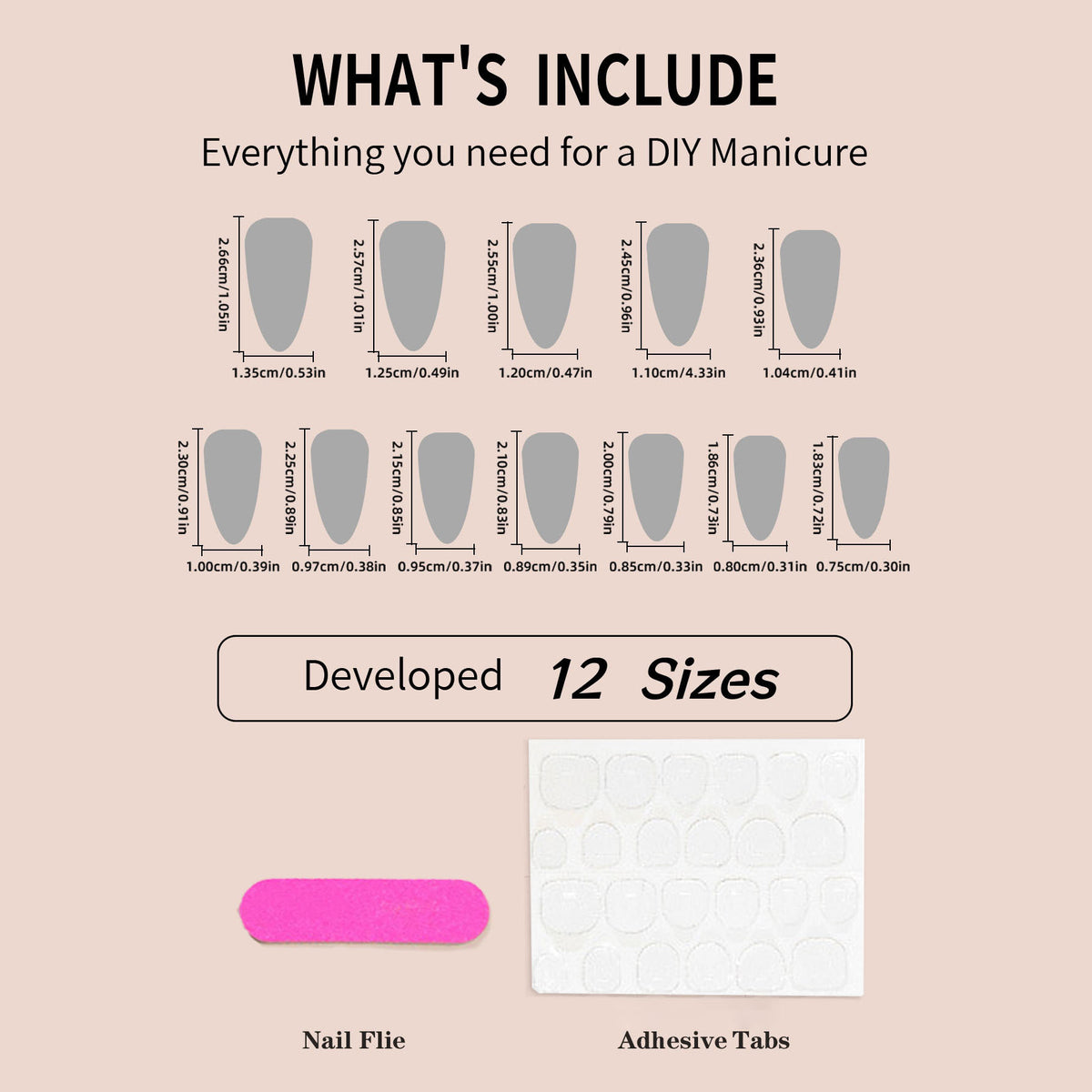 Polka Dot Floral Nail Art Set with Pearl