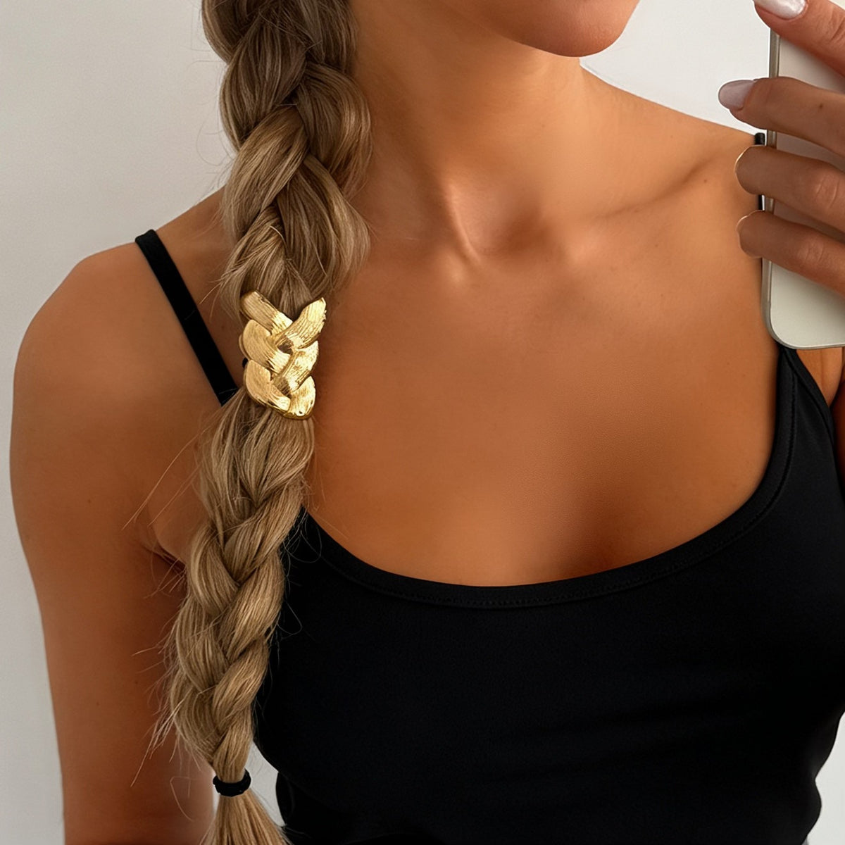 Woven Metal Hair Ties – 3-Piece Set