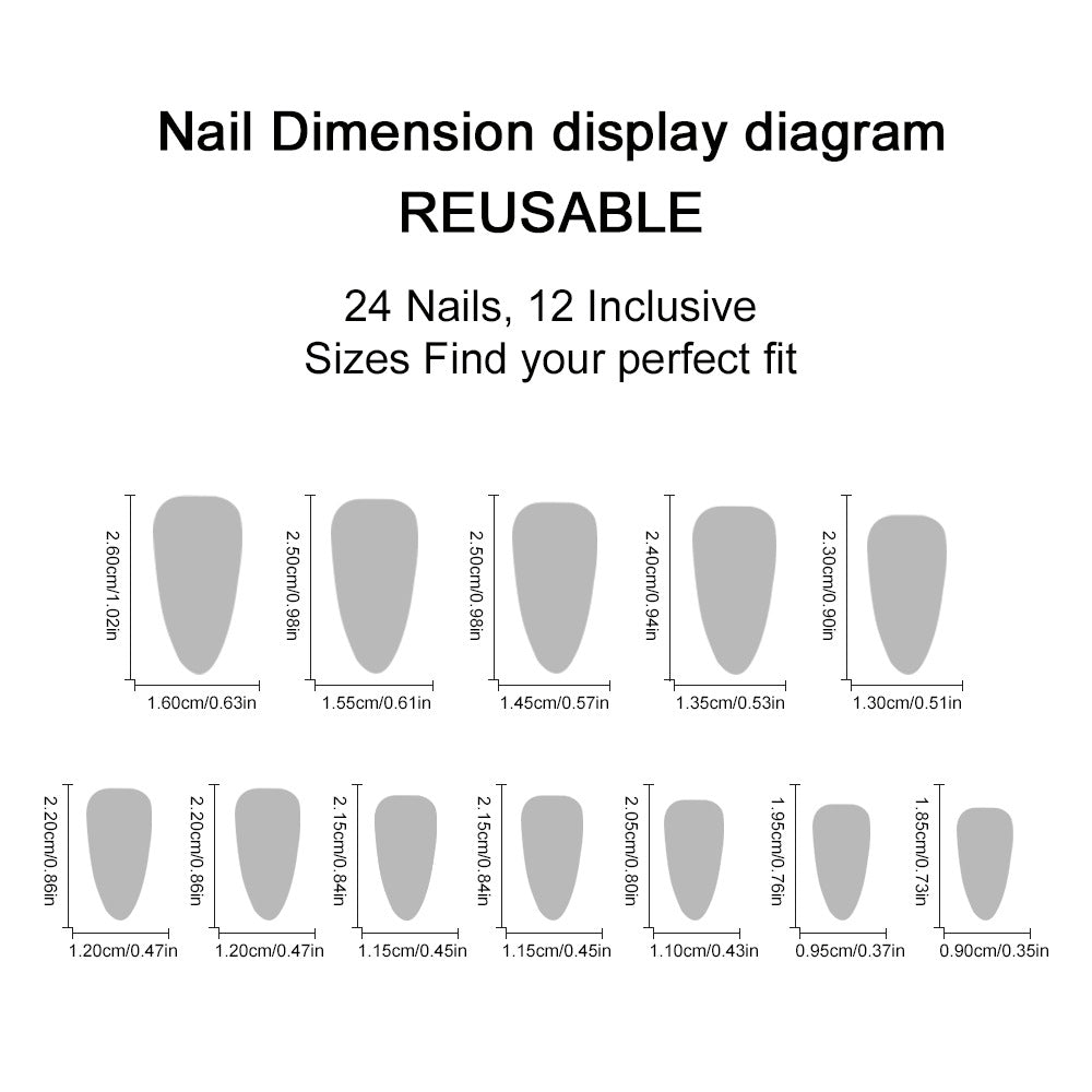 Red Heart Press-On Nails – Glossy Romantic