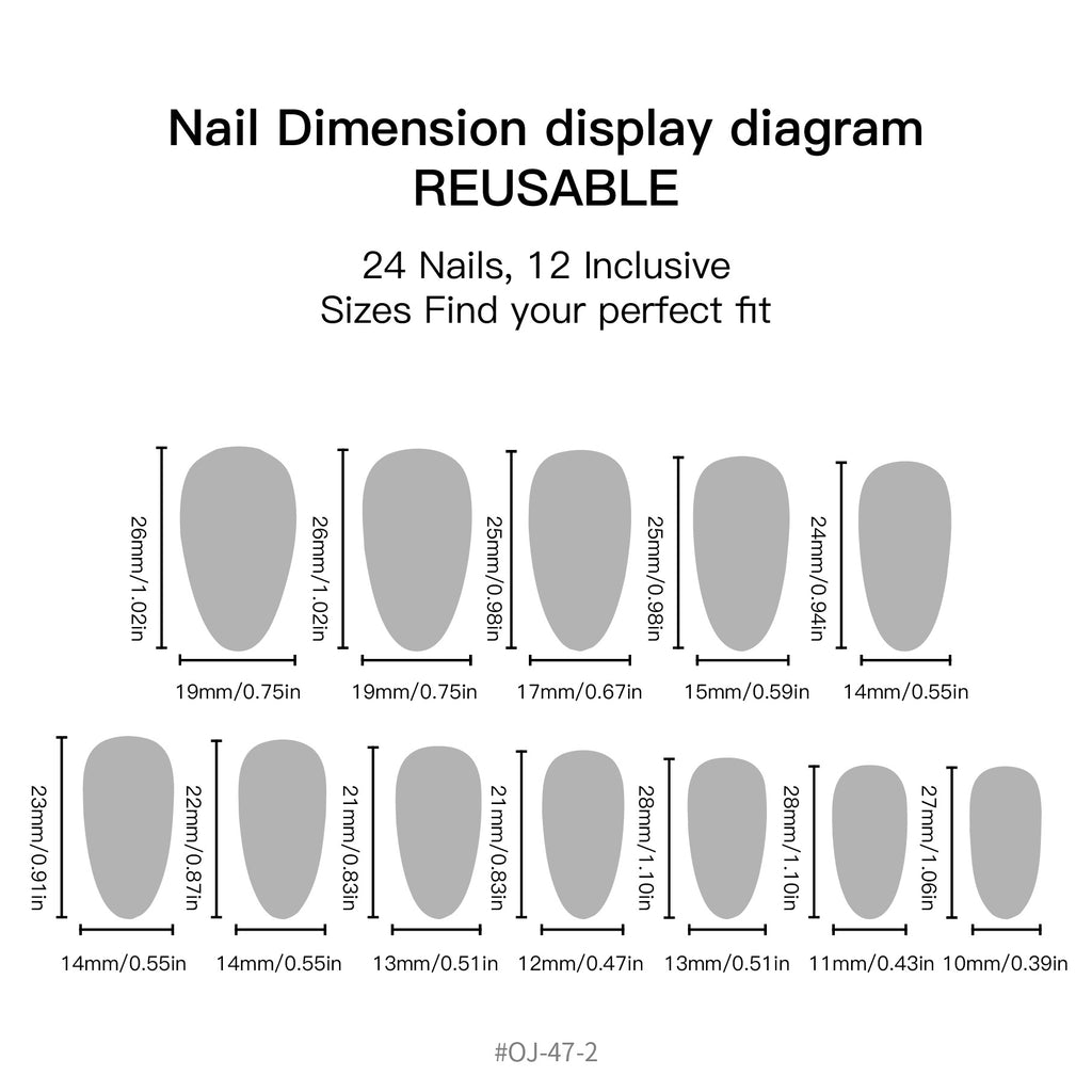 Red French Tip Press-On Nails