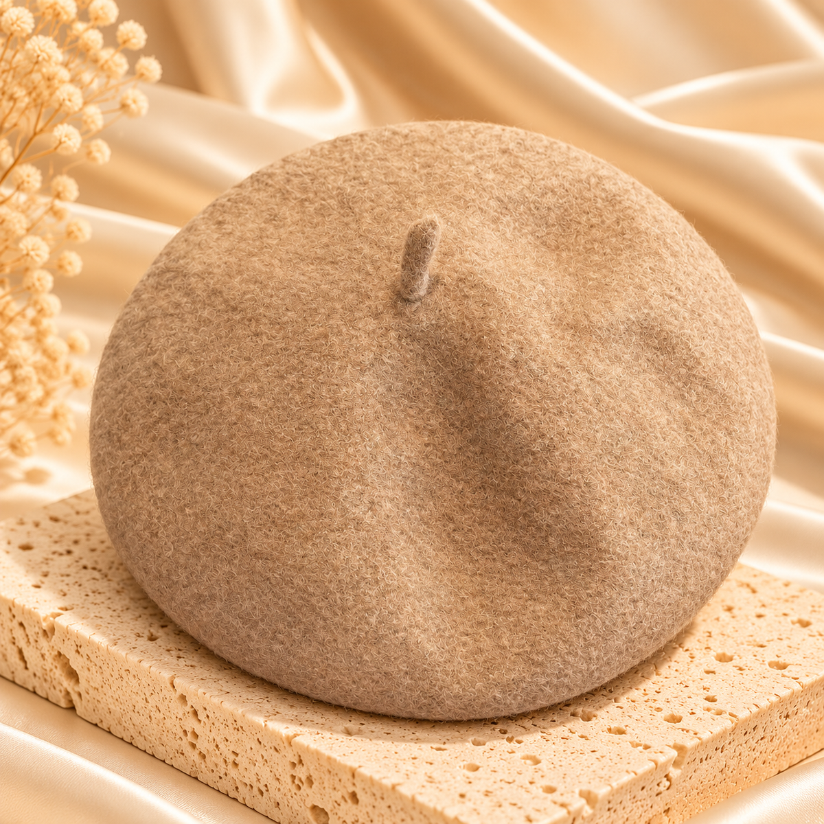 Classic Wool-Look Beret