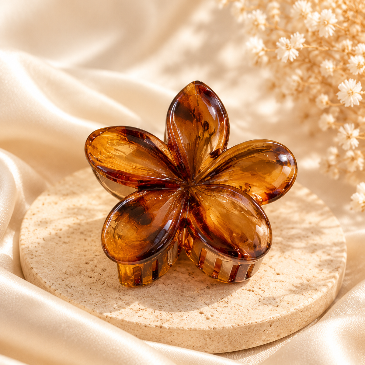 Floral Claw Hair Clip
