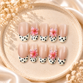 Nude Pink French Tip Nails with