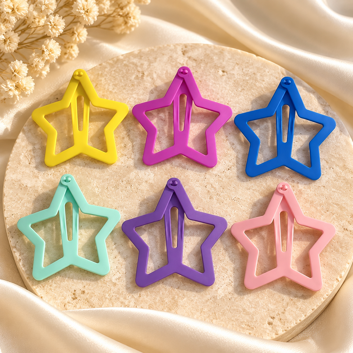 Large Star Hair Clips