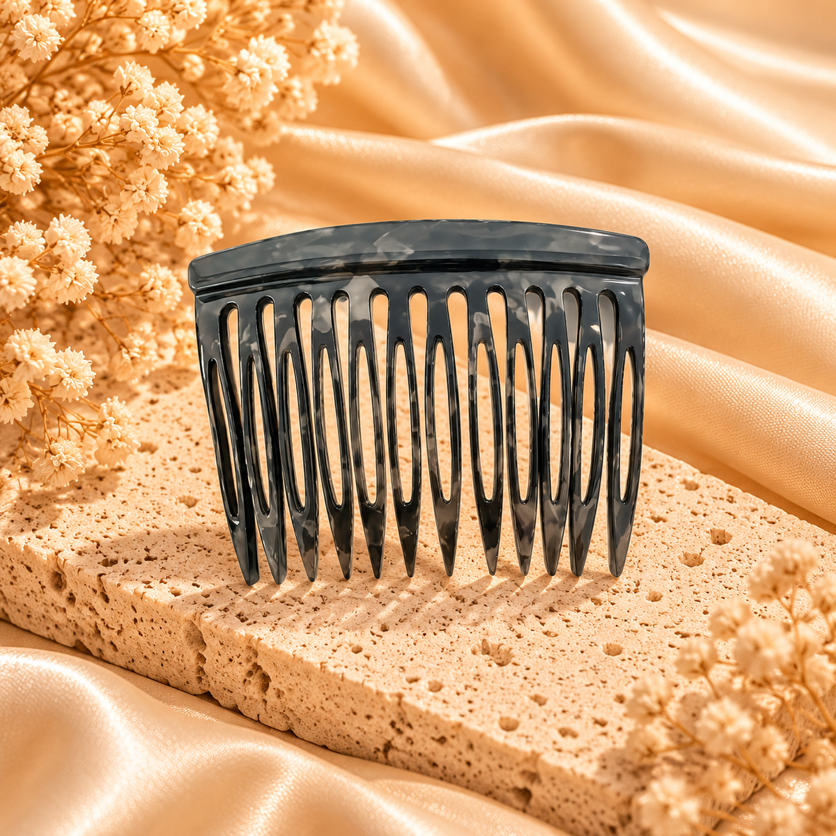 Vintage Tortoiseshell Side Comb Hair Clips – 4-Piece Set