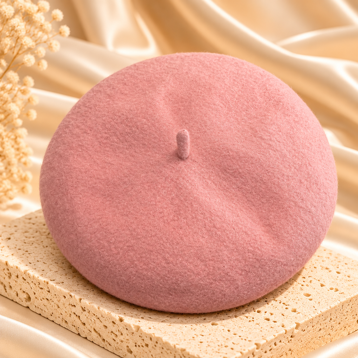 Classic Wool-Look Beret