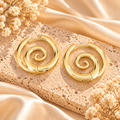 Sculpted Spiral Hoop Earrings