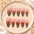 Leopard-print nail art