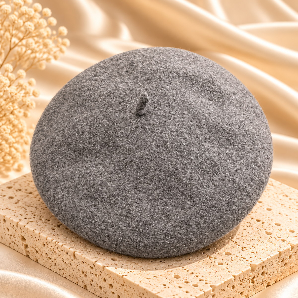 Classic Wool-Look Beret