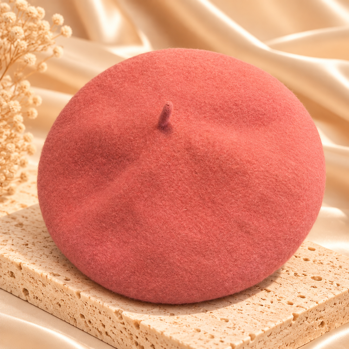 Classic Wool-Look Beret